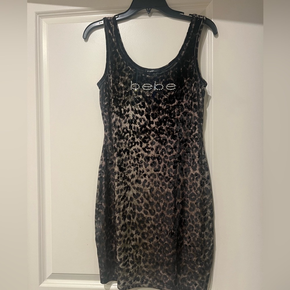 Bebe Animal Print Mini Dress -